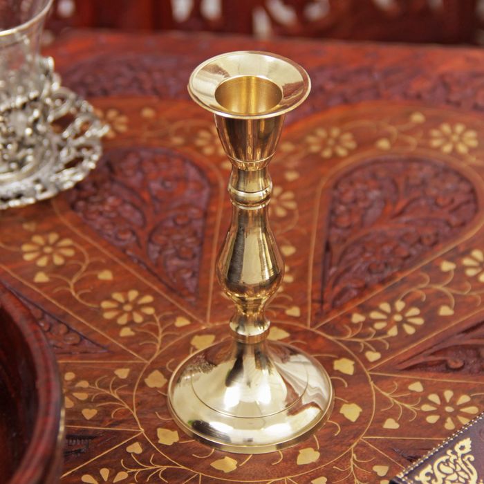 Подсвечник на 1 свечу «Талия», 13×6×6 см, латунь