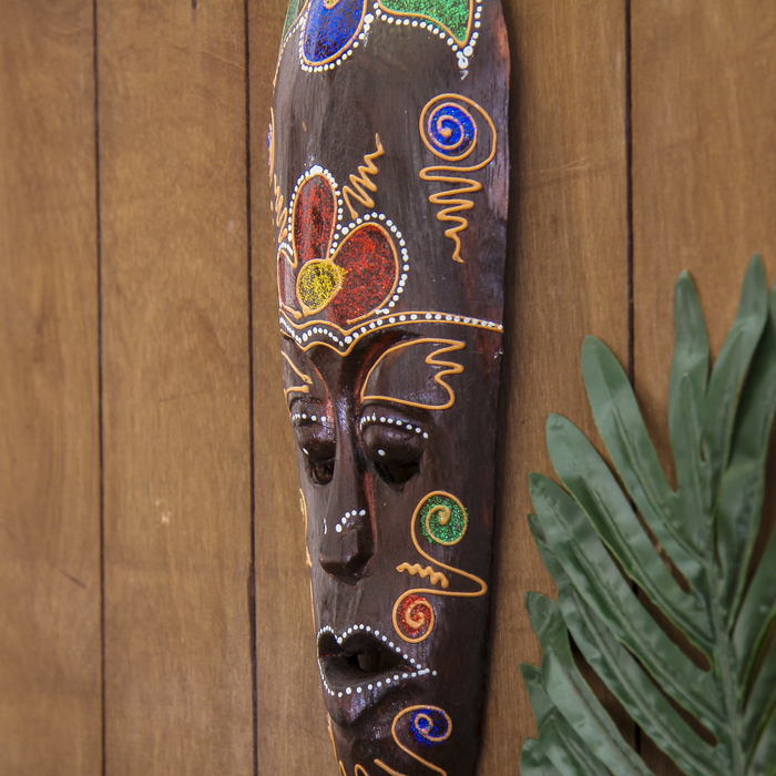 Маска «Соцветие», 30×11×2 см, дерево