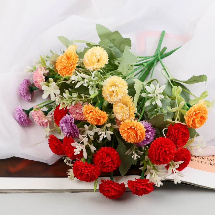 Букет искусственный «Хризантема Шерри», 6×27 см, МИКС