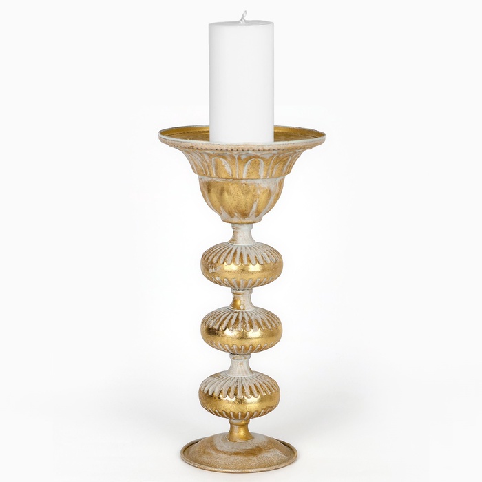 Подсвечник металл «Ярусы» для одной свечи 16×16×31 см