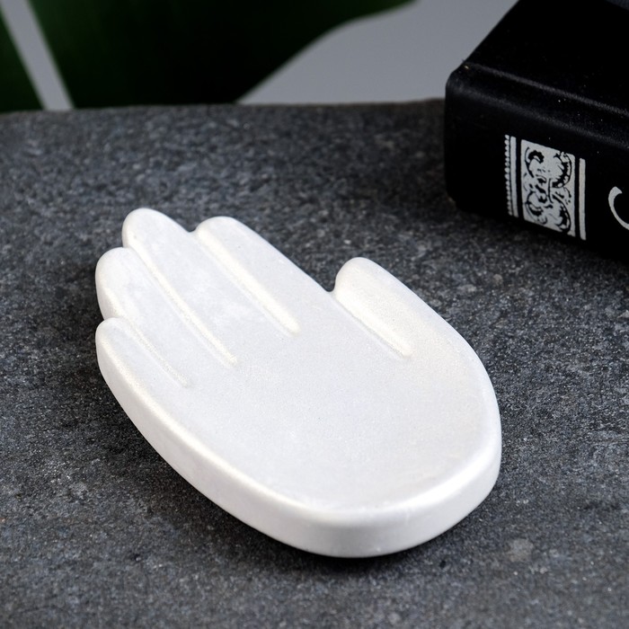 Подставка для мелочей «Ладошка», перламутр, 9×5×2 см