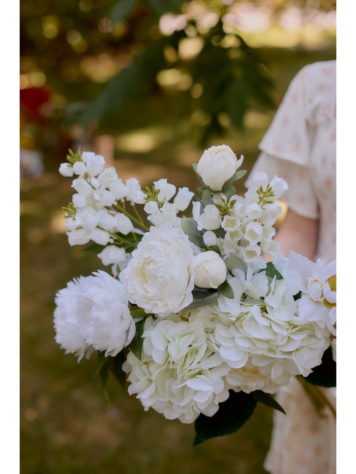 Цветы искусственные «Наперстянка садовая», h=68 см, белые