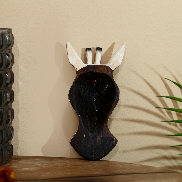 Маска «Жираф», 19×9×4 см, дерево албезия