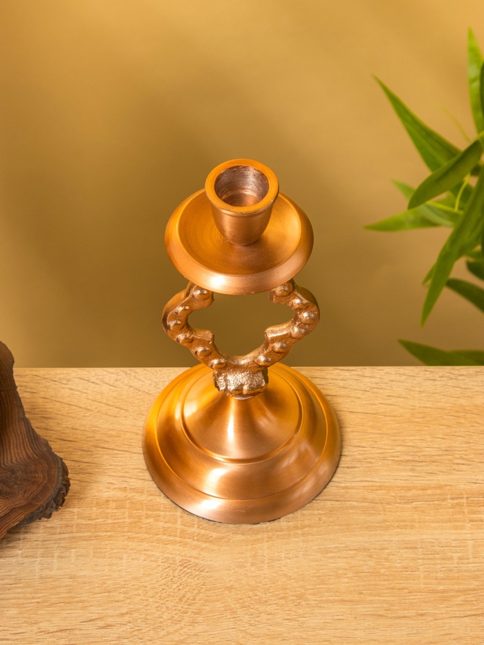 Подсвечник «Сияние», 10×10×19 см, алюминий