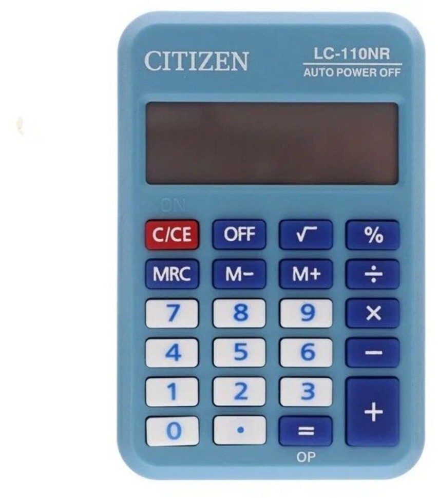 Калькулятор 8 разр. Citizen Cool4Sch карманный, питание от батарейки, голубой LC-110NR-BL