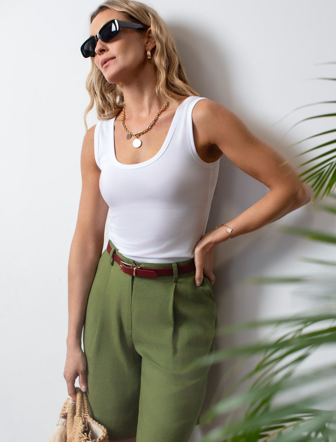 Топ облегающий из премиального хлопка с эластаном