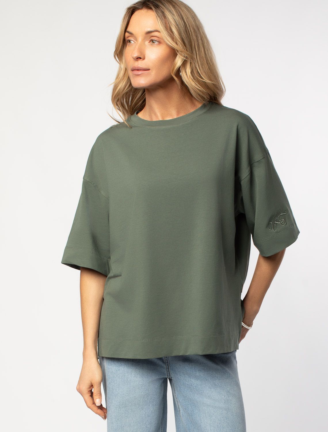 АКЦИЯ! 1090руб. Было:1250руб. Свободная футболка из премиального хлопка