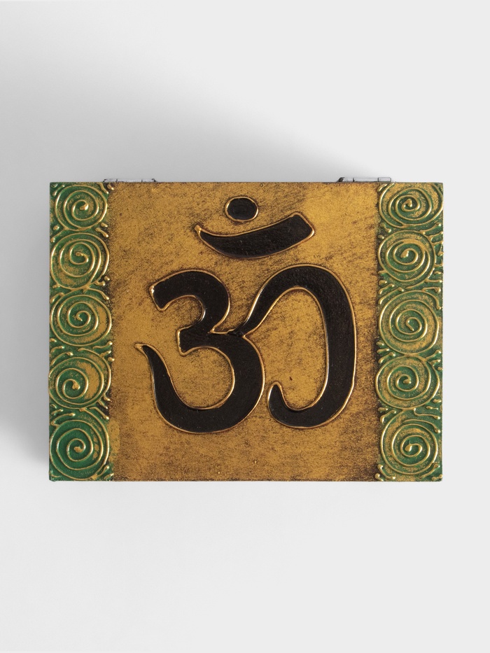 Шкатулка «Ом», 19×15×7 см, МДФ