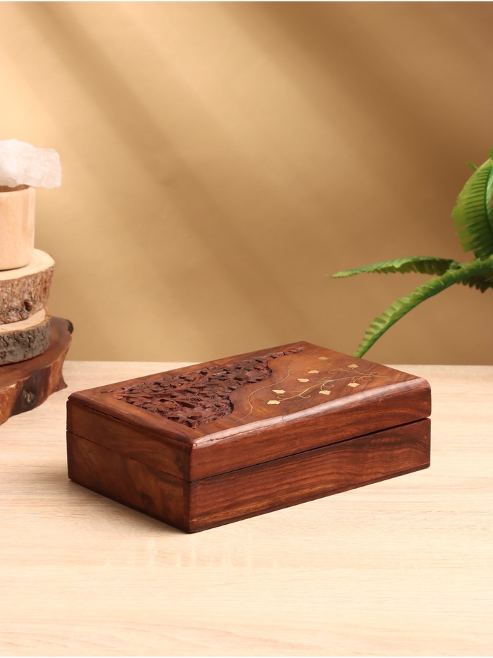 УЦЕНКА Шкатулка «Фантазия», 20×13×6 см, дерево