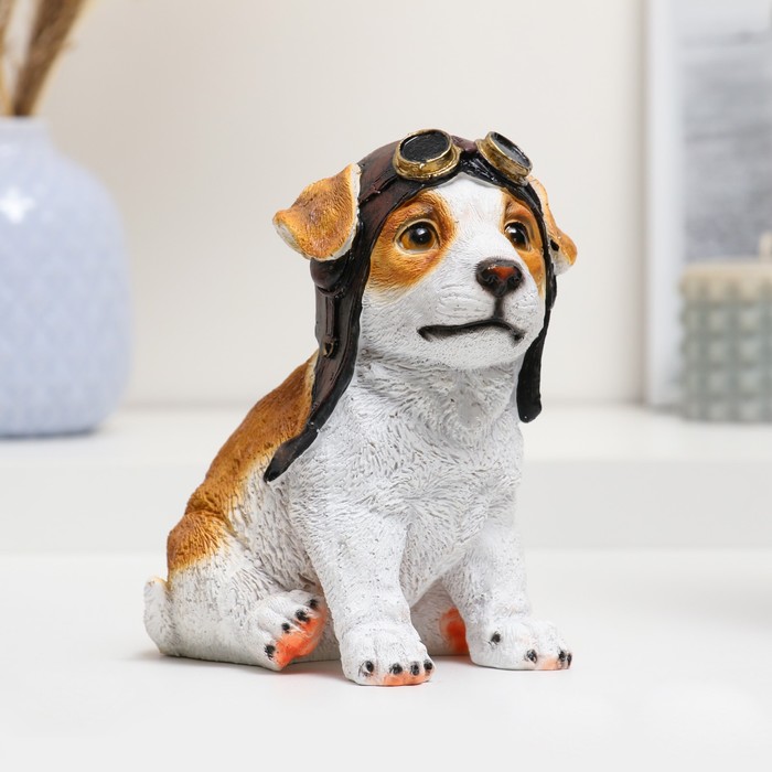 Фигурка полистоун «Щенок-авиатор», 14×10×16 см