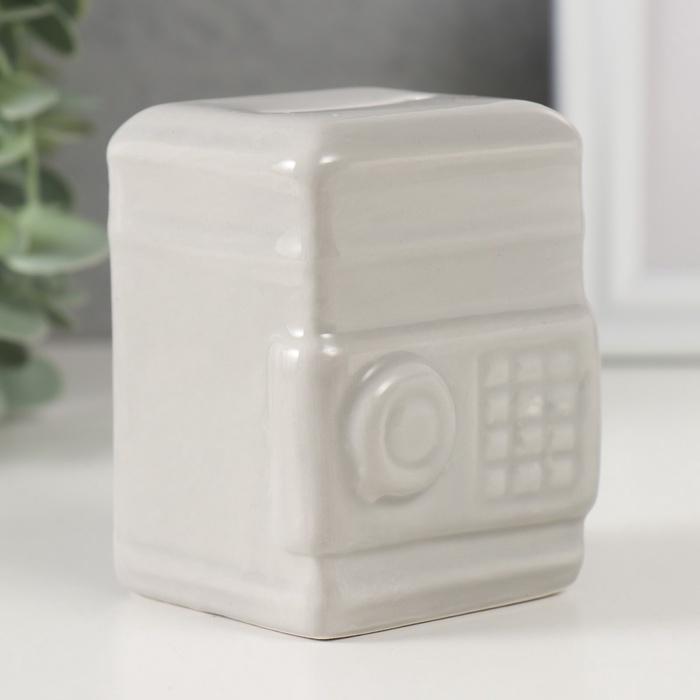 Копилка для денег «Стальной сейф», керамика, 6.2×5.5×8.8 см