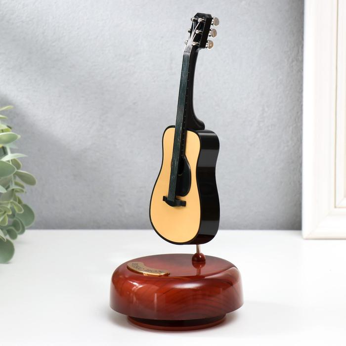 Сувенир музыкальный механический «Гитара», пластик, 21×9.5×9.5 см