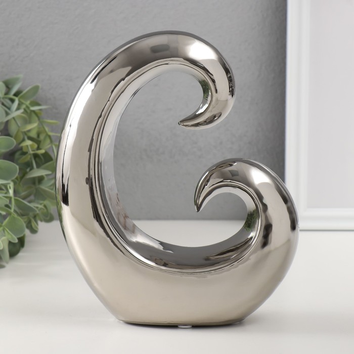 Фигурка керамика «Абстракция. Амулет», серебро, 17×5.5×19 см