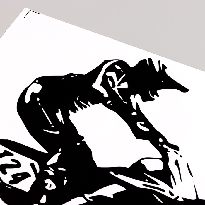 Интерьерная наклейка 3Д TAKE IT EASY «Мотокросс», 57×50 см