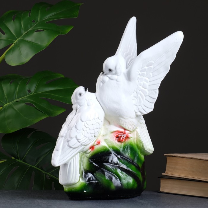 Копилка для денег «Два голубя», гипс, 37 см