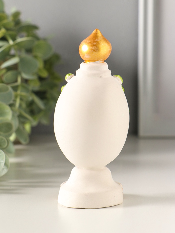 Фигурка гипс «Яйцо с куполом», 11×5 см