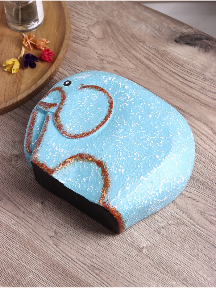 Сувенир «Слоник», 24×5×18 см, дерево Албезия, голубой