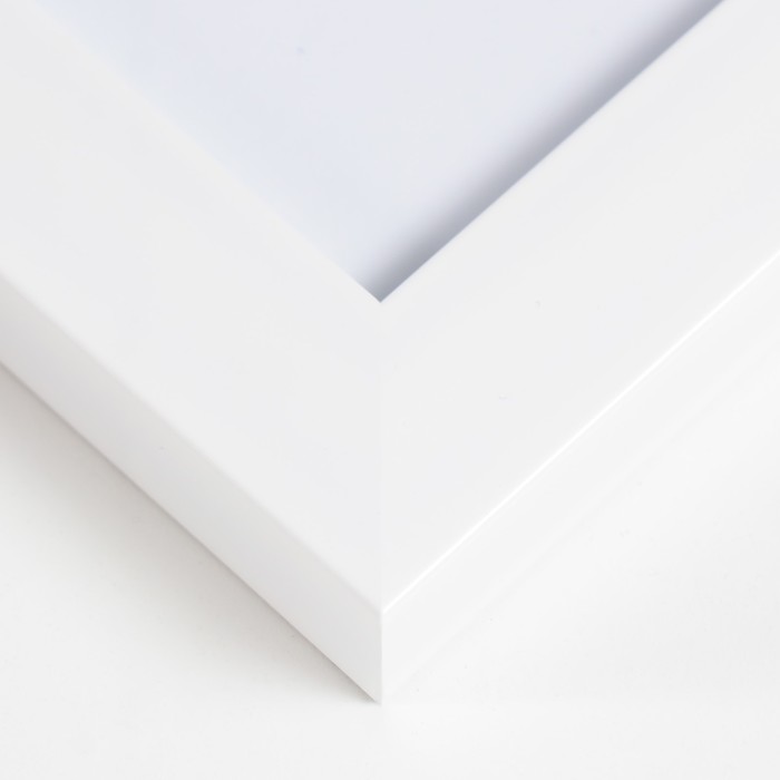 Фоторамка для фото 30×40 см Gloria, пластик, с паспарту, белый