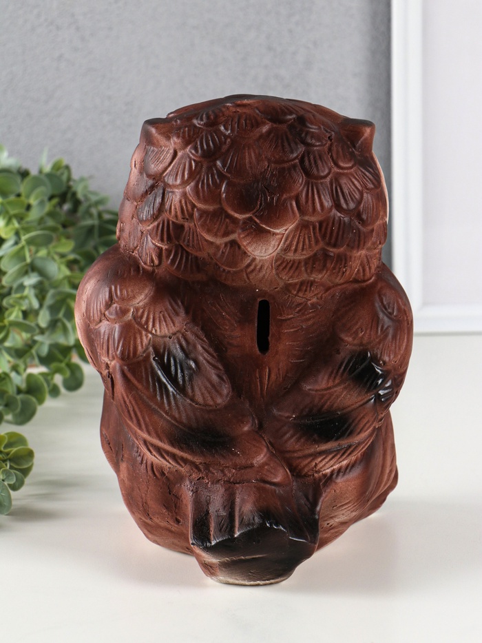 Копилка для денег «Сова Соня», гипс, 18×17.5×24 см