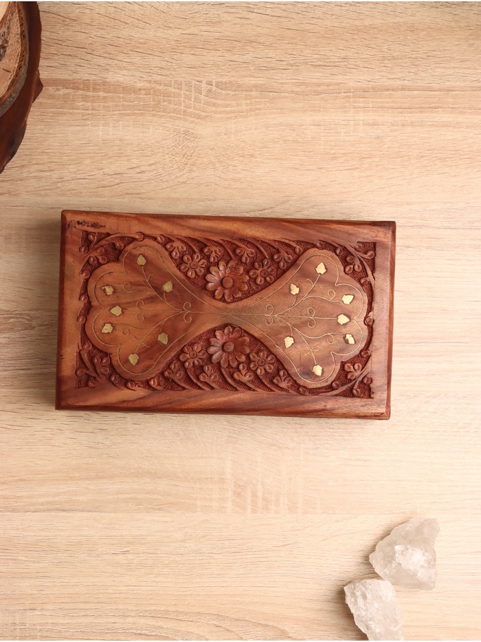 УЦЕНКА Шкатулка «Бесконечность», 25×15×6 см, дерево