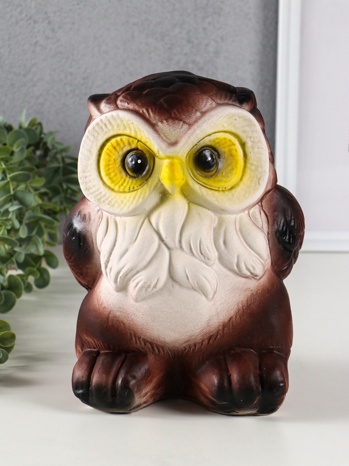 Копилка для денег «Сова Соня», гипс, 18×17.5×24 см