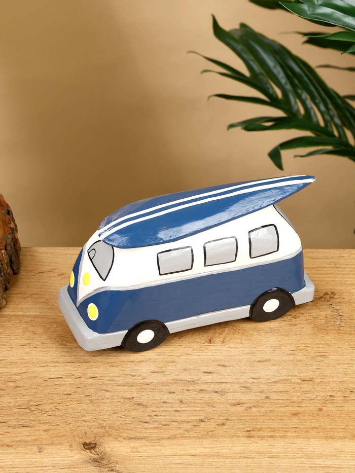 Сувенир «Микроавтобус», 17×6×9.5 см, дерево, синий
