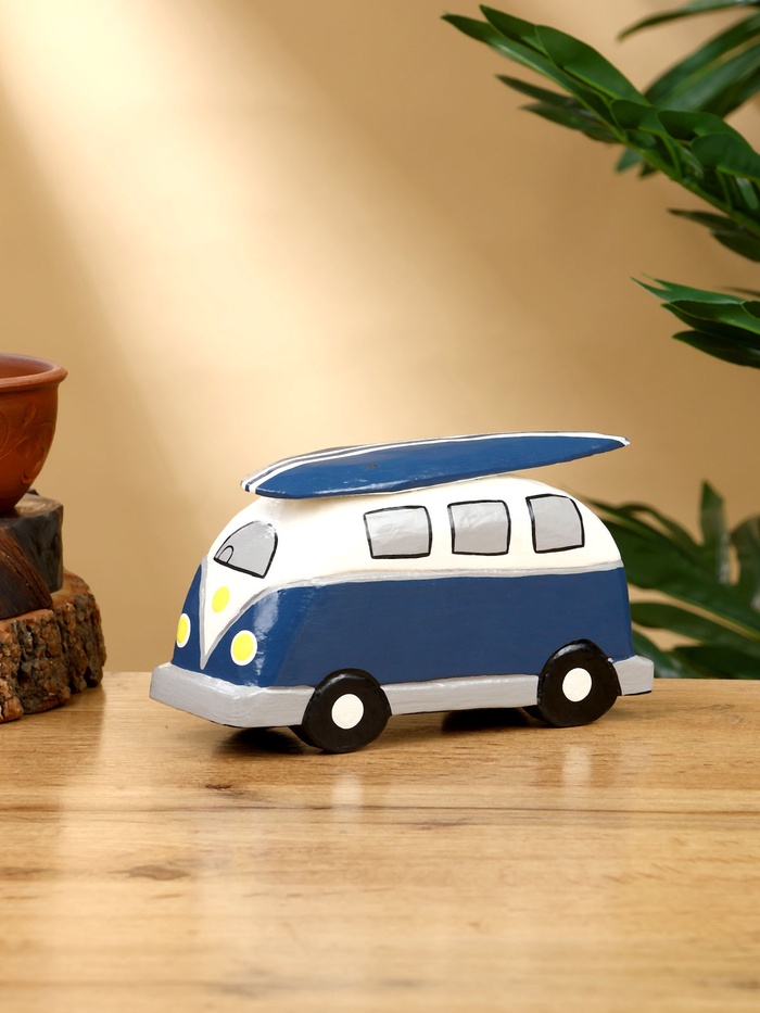 Сувенир «Микроавтобус», 17×6×9.5 см, дерево, синий