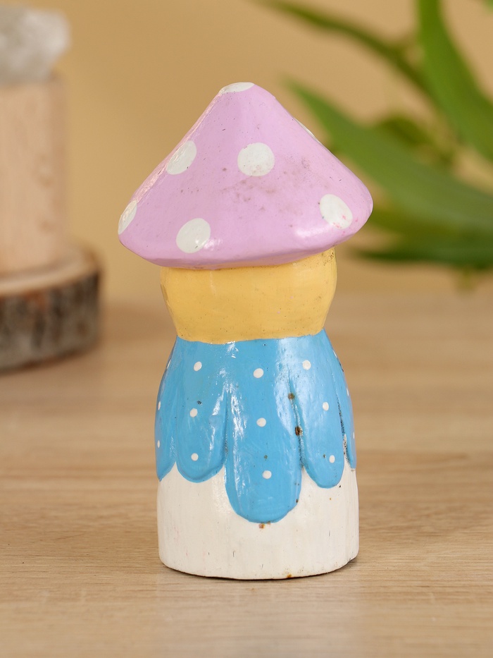 Сувенир «Гномик», 5.5×5.5×10 см, дерево, сиренево-голубой