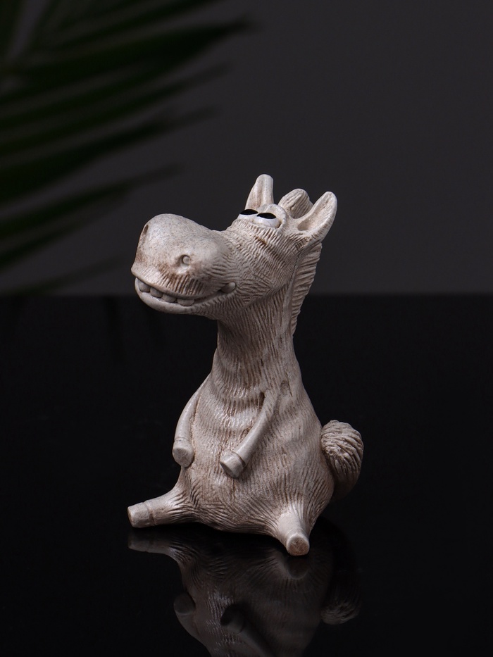 Фигурка гипс «Конь Гриша», 7×5×5 см, бежевый