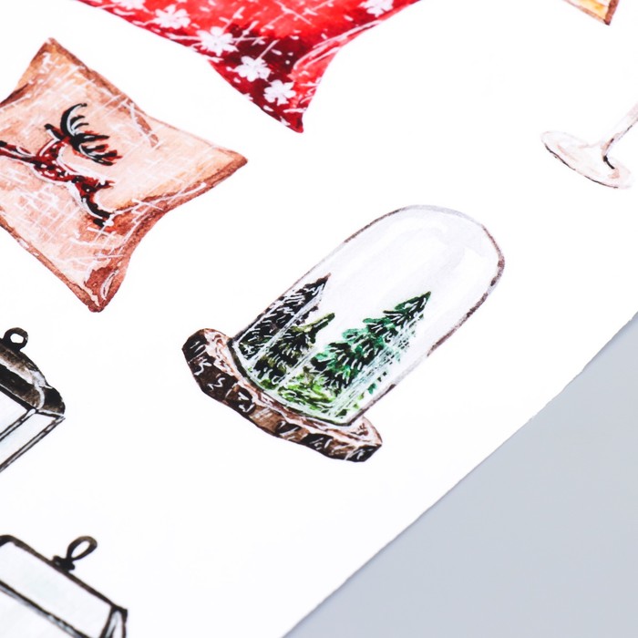 Интерьерная наклейка «Домашний уют», прозрачный фон, 30×50 см