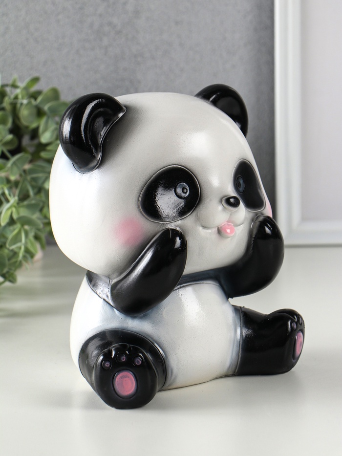 Копилка для денег «Панда», гипс, 19×16×15 см