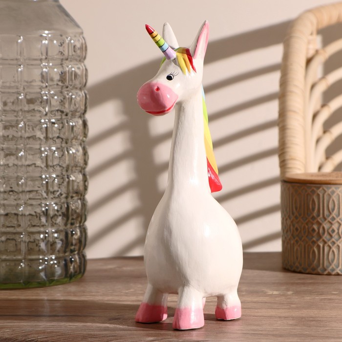 Сувенир «Единорог», 7.5×11×26 см, дерево