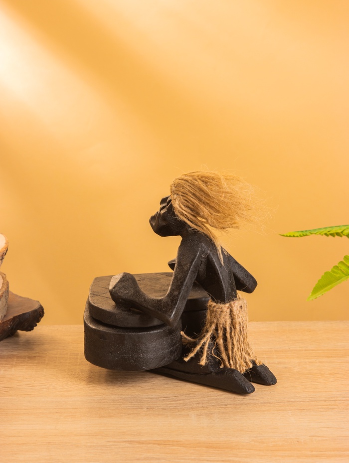 Шкатулка «Абориген хранитель», дерево