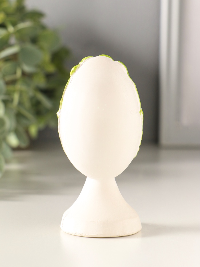 Фигурка гипс «Яйцо Пасхальное ХВ», 9×4 см, с розовым