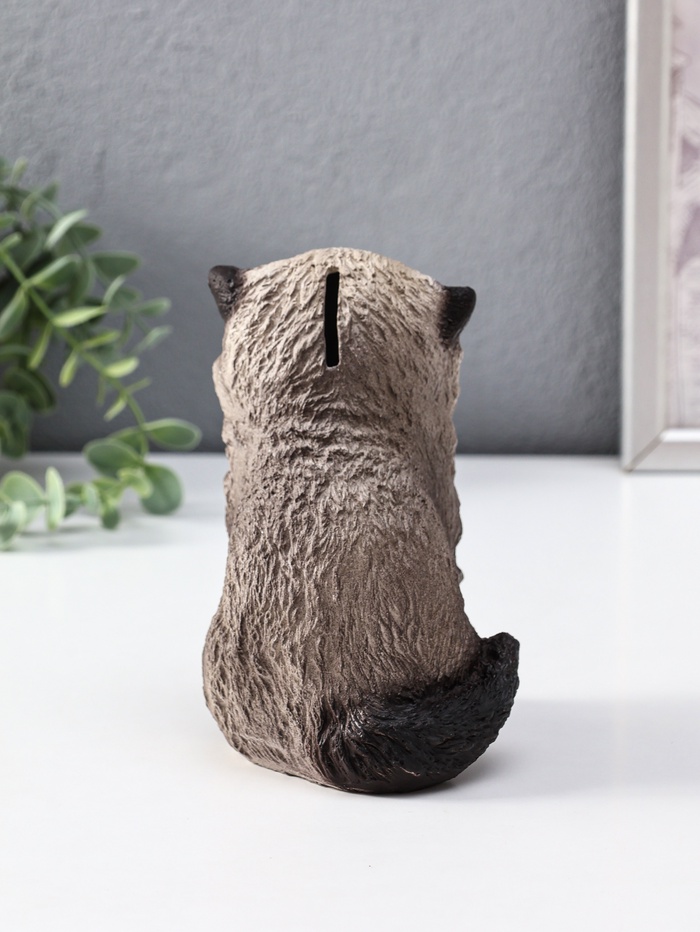 Копилка для денег «Котенок Васька сиамский», гипс, 16 см