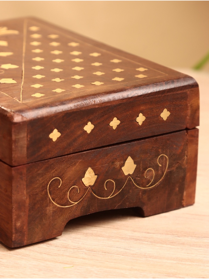 УЦЕНКА Шкатулка «Бесконечность», 15×10×7 см, дерево