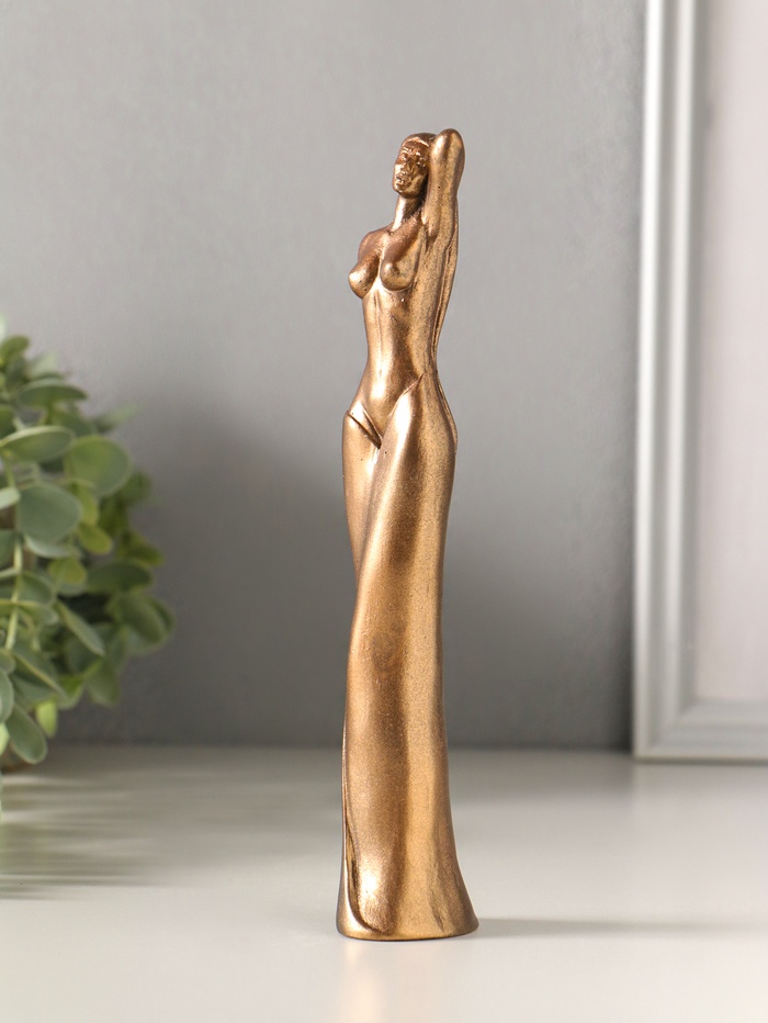 Фигурка гипс «Эстетика», 19×3×4 см, под бронзу