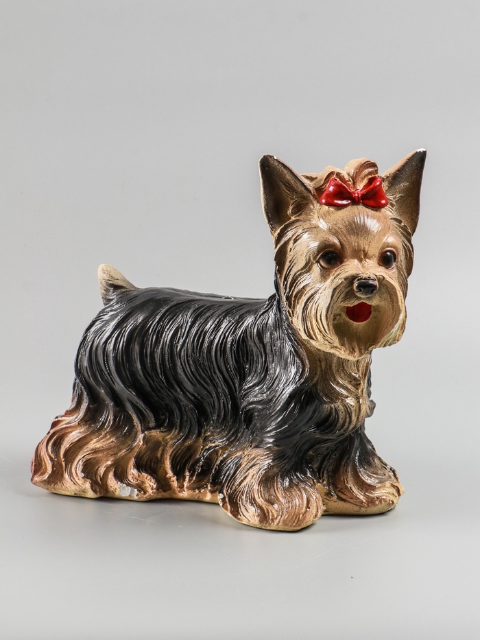 УЦЕНКА Копилка «Йоркширский терьер» стоя, 16×32×28 см