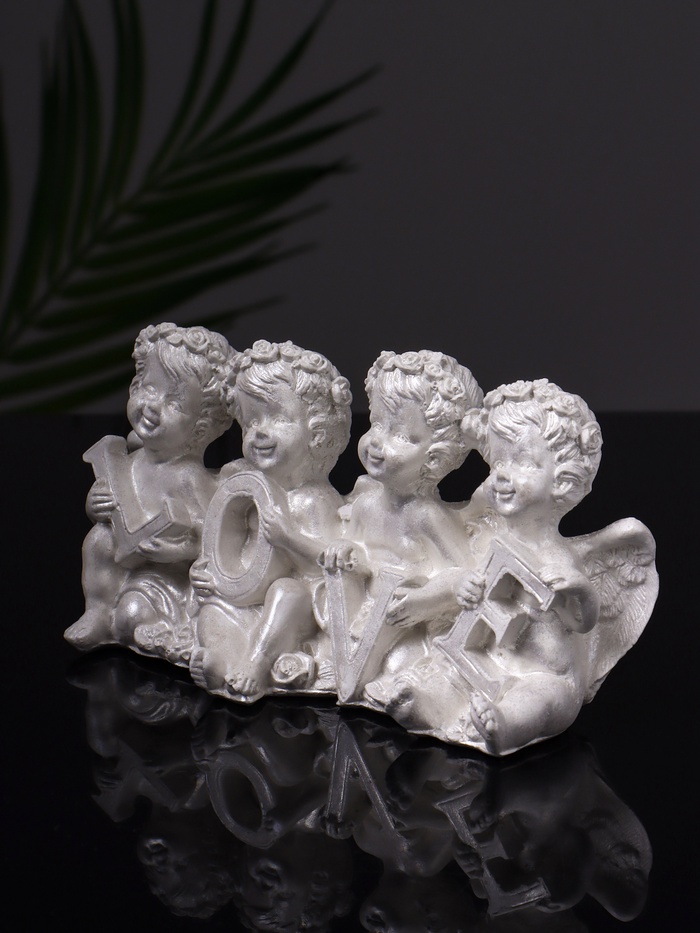 Фигурка гипс «Ангелы Love», 7×13×5 см, перламутр