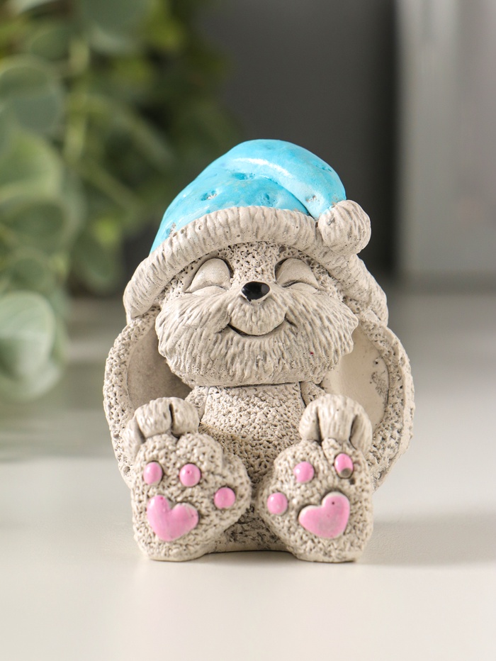 Фигурка гипс «Кролик в колпаке», 7×5.5×5.5 см, цветной