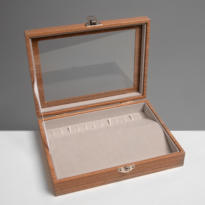 Шкатулка для украшений Amaya, 12 крючков, 20×15×4.5