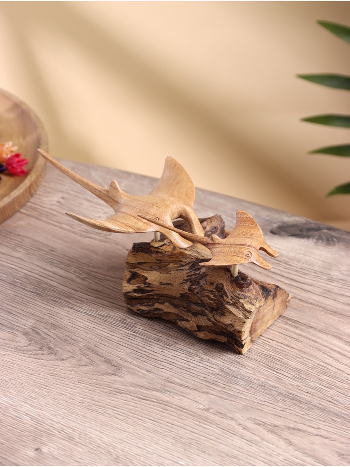 Сувенир «Скаты», 20×12×8 см, дерево джати и камал