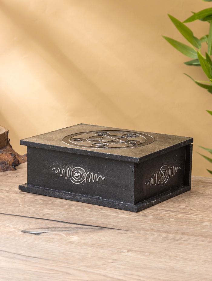 Шкатулка «Цветок жизни», 19×15×7 см, МДФ