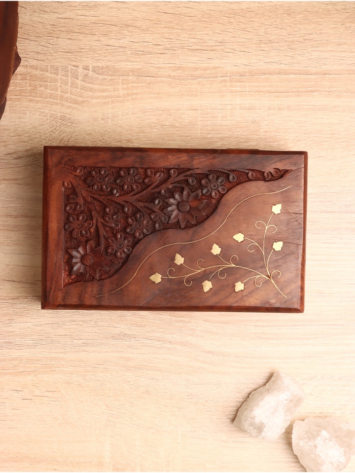 УЦЕНКА Шкатулка «Фантазия», 20×13×6 см, дерево