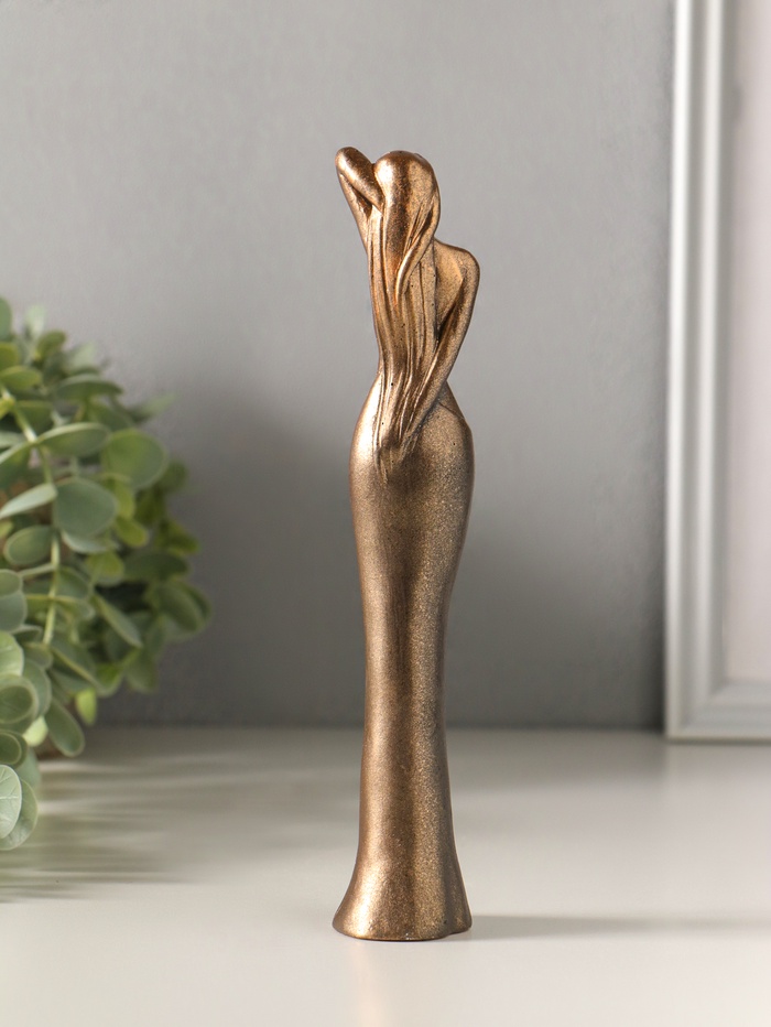 Фигурка гипс «Эстетика», 19×3×4 см, под бронзу