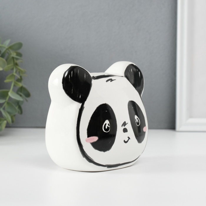 Копилка для денег «Пандочка», керамика, 8.8×13×11.8 см