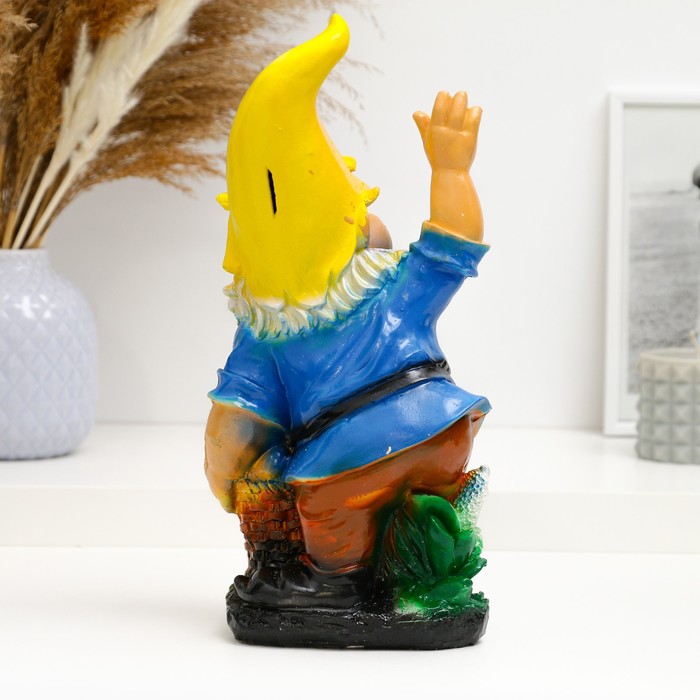 Копилка для денег «Гном с яблоками», гипс, 30×15×9 см