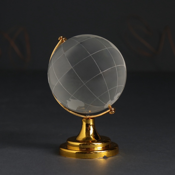 Фигурка стекло «Глобус», d=6 см