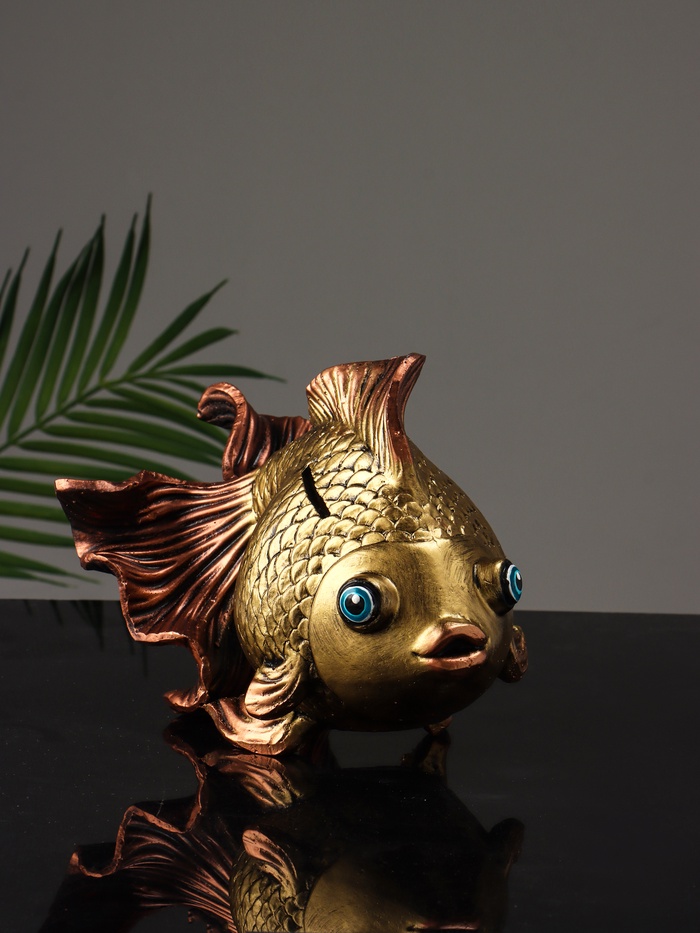 Копилка для денег «Золотая рыбка», гипс, 13×25 см