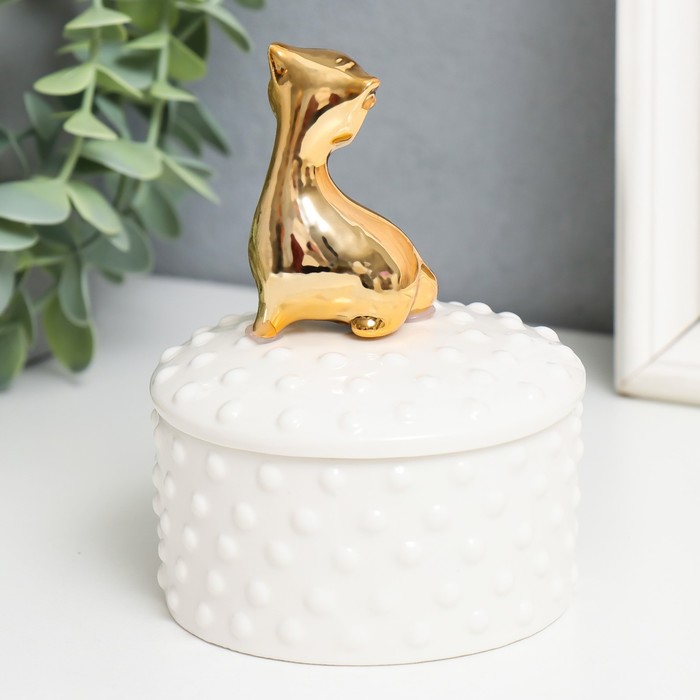 Шкатулка для украшений «Животное», керамика, 11×8.5×8.5 см, МИКС